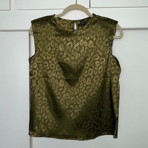 Shein leopard blouse